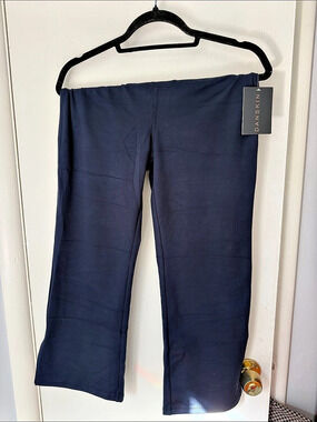 Danskin Women's Blue Crop Flare Pants BRAND NEW W TAGS